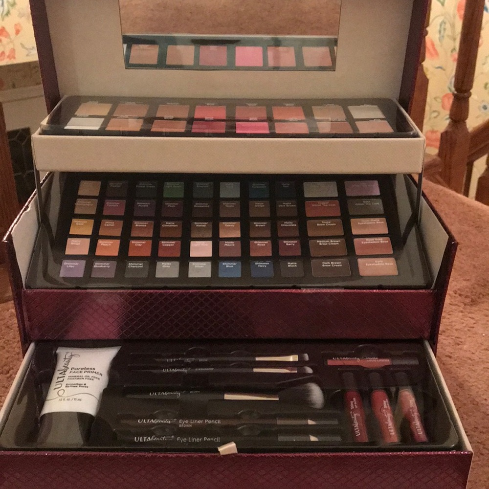Ulta makeup case loaded with makeup. NWOT.